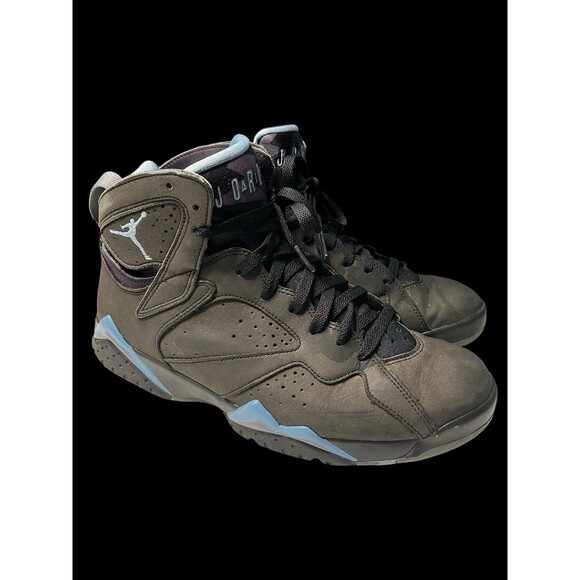 Nike Air Jordan 7 Retro Chambray Mens Size 9.5 Black Basketball Shoes Sneakers - Picture 11 of 11